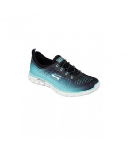 Skechers Sport Active Glider Fearless athletic shoe - Black/Aqua - 6