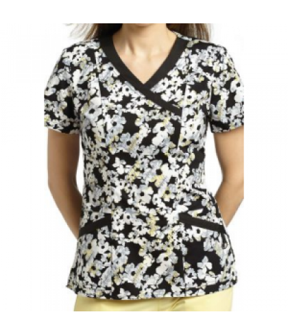 White Cross Cachet print scrub top - Cachet - XS