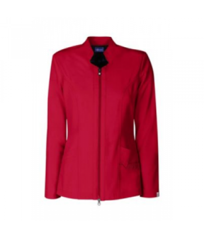 Sapphire two-way zipper scrub jacket with Certainty - Ruby Red - L