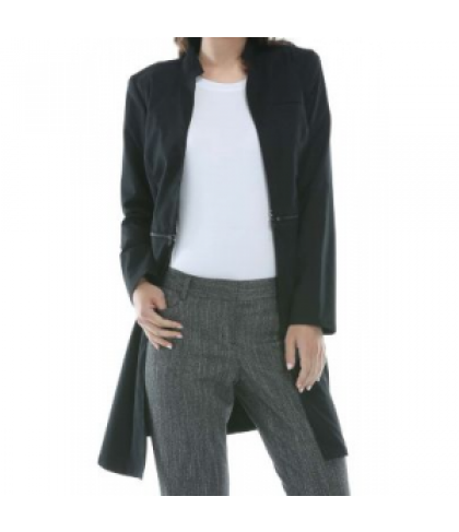 Cherokee Luxe convertible lab coat - Black - M