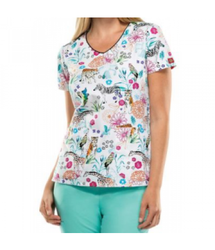 Dickies EDS A Little Wild print scrub top - A Little Wild - XL