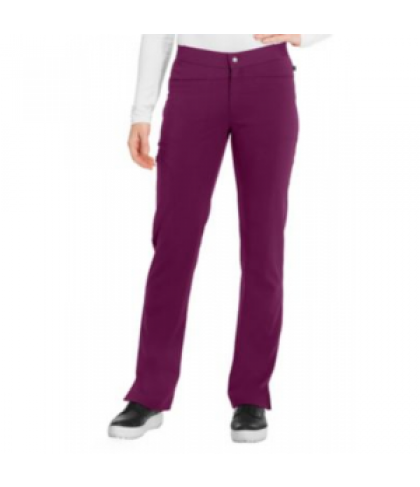 Sapphire zip fly scrub pant with Certainty - Wine - L