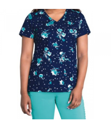 KD110 North Shore v-neck print scrub top - North Shore - XS