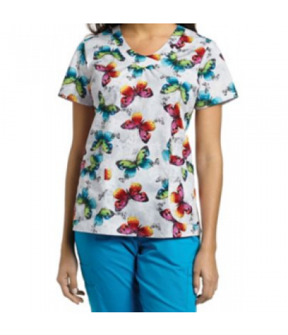 White Cross Prism Takes Flight print scrub top - Prism Takes Flight - XS