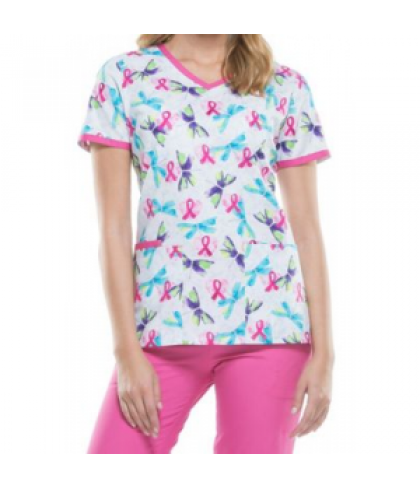 Cherokee Flying Hearts print top - Flying Hearts - S