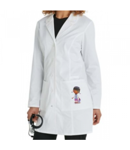 Cherokee Tooniforms 33 inch Doc McStuffins pocket lab coat - White - L