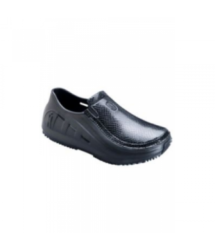 Mozo Sharkz ladies nursing clogs - Black Patent Croc - 11