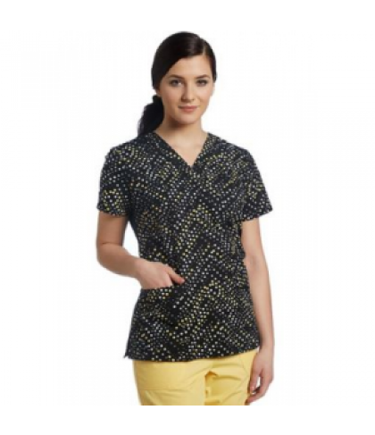 White Cross Marco Dot print scrub top - Marco Dot - 2X